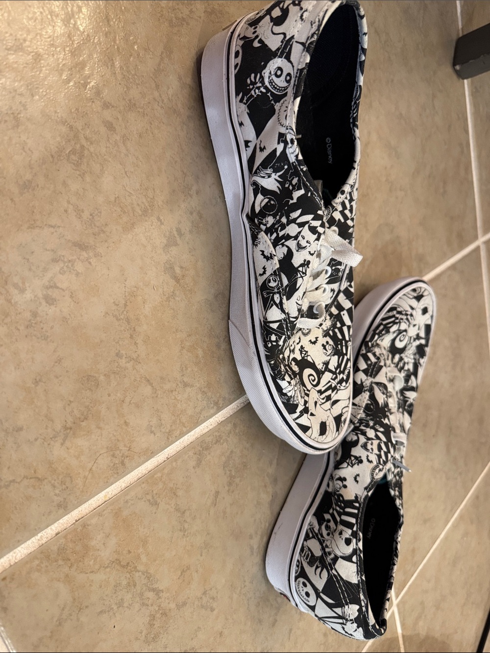 Vans Black & White Illustrated Era Canvas Sneakers - Picture 3 of 6